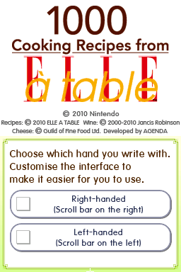 1000 Cooking Recipes from Elle a Table (Europe) (En,Fr,De,Es,It) (NDSi Enhanced)