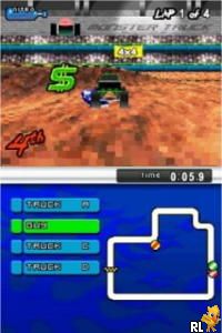 2 Games on 1 Card - Monster Trucks Mayhem & ATV - Thunder Ridge Riders (Europe) (En,Fr,De,Es,It)