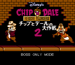 Chip 'n Dale 2 - Boss-Only Hack