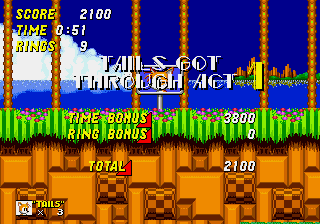 Fly with Tails in Sonic the Hedgehog 2