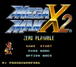 Mega Man X2 - Zero Playable with Triple Attack (Clasic)