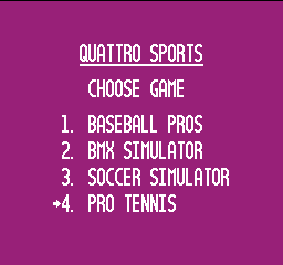 Quattro Sports (USA) (Unl)