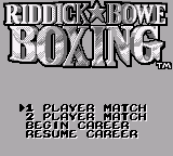 Riddick Bowe Boxing (Europe)