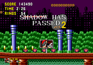 Shadow the Hedgehog in Sonic 1