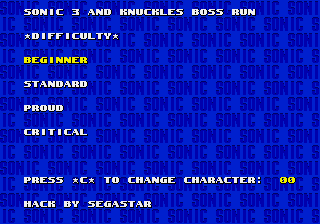 Sonic 3 & Knuckles Hack - Boss Attack