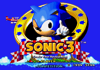 Sonic The Hedgehog 3 Limited Edition (1994-04-08)