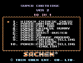 Super Cartridge Ver 2 - 10 in 1 (Asia) (Unl)