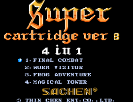 Super Cartridge Ver 8 - 4 in 1 (Asia) (Unl)