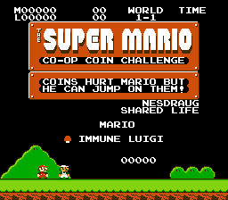 Super Mario Co-Op Coin Challenge 1.1 (Shared Lives)