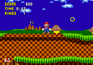 The worst Sonic the Hedgehog romhack (featuring mario)